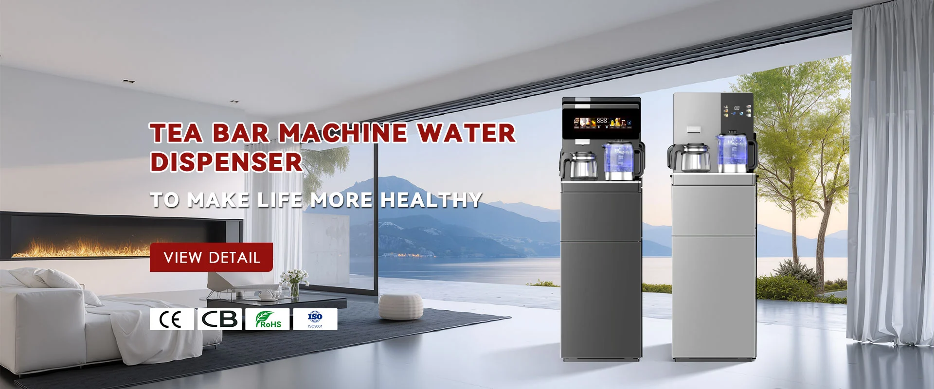 Fabricant de distributeur d'eau de machine à bar à thé en Chine
